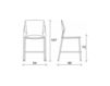 Scheme Bar stool TREK Talin 2015 TREK 035/H-ORANGE Contemporary / Modern
