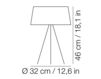 Scheme Table lamp TRIPOD K946BEEU Light beige Scheme Table lamp TRIPOD Kundalini `11 K946BEEU Minimalism / High-Tech