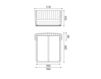Scheme Bed BROOKLYN. WJ Neue Wiener Werkstaette BEDS WJDBP580 Contemporary / Modern
