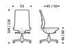 Scheme Chair ICF Office 2015 26000333 F54 Contemporary / Modern