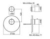 Scheme Thermostatic mixer Fima - Carlo Frattini Matrix F3253X1CR Minimalism / High-Tech