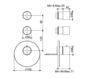 Scheme Thermostatic mixer Fima - Carlo Frattini Matrix F3253X2CR Minimalism / High-Tech