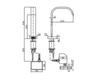 Scheme Wash basin mixer Zucchetti Kos Aguablu ZA5413 Minimalism / High-Tech