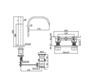 Scheme Wash basin mixer Zucchetti Kos Aguablu ZA5742 Minimalism / High-Tech