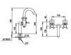 Scheme Bath mixer Horus ALPHA-DELTA 39.415 Contemporary / Modern