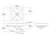 Scheme Countertop wash basin Vox Square Kohler 2015 K-2661-7 Contemporary / Modern