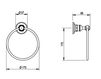 Scheme Towel holder Horus Montmartre 07.609 Classical / Historical 