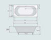 Scheme Hydromassage bathtub SERENA Watergame Company 2015 BG086F1 BGOP001 Contemporary / Modern