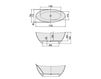 Scheme Bath tub Namur Hoesch 2015 4400 Contemporary / Modern