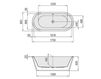 Scheme Bath tub Philippe Starck Edition 2 Hoesch 2015 6136.010 Contemporary / Modern