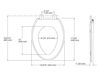 Scheme Toilet seat Reveal Quiet-Close Kohler 2015 K-4008-95 Contemporary / Modern