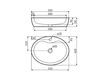 Scheme Countertop wash basin BARROS The Bath Collection 2015 08014 Contemporary / Modern