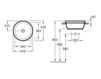 Scheme Countertop wash basin ARCHITECTURA Villeroy & Boch ARCHITECTURA 4165 40 Contemporary / Modern