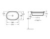 Scheme Built-in wash basin ARCHITECTURA Villeroy & Boch ARCHITECTURA 4176 60 Contemporary / Modern