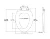 Scheme Toilet seat Bancroft Quick-Release Kohler 2015 K-4659-0 Contemporary / Modern