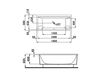 Scheme Bath tub 2.3267.1.000.000.1 white Scheme Bath tub Laufen 2015 2.3267.1.000.000.1 Contemporary / Modern