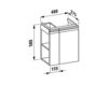 Scheme Wash basin cupboard Laufen 2015 4.8300.2.095.423.1 Contemporary / Modern
