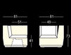 Scheme Terrace chair BIG CUT CORNER Plust LIGHTS 8281 A4182+BLUE Minimalism / High-Tech