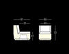 Scheme Terrace chair BIG CUT MODULE Plust LIGHTS 8280 A4182+GREEN Minimalism / High-Tech