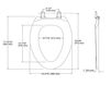 Scheme Toilet seat Lustra Quick-Release Kohler 2015 K-4652-33 Contemporary / Modern