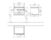 Scheme Wash basin cupboard JOYCE Villeroy & Boch Bathroom and Wellness A861 00 Contemporary / Modern