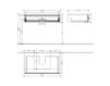 Scheme Wash basin cupboard LA BELLE Villeroy & Boch Bathroom and Wellness A624 10 Contemporary / Modern