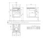 Scheme Wash basin cupboard LEGATO Villeroy & Boch Bathroom and Wellness B120 00 Contemporary / Modern