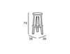 Scheme Bar stool FROZEN Plust FURNITURE 6313 N4 Minimalism / High-Tech