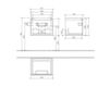 Scheme Wash basin cupboard SUBWAY 2.0 Villeroy & Boch Bathroom and Wellness A686 00 Contemporary / Modern
