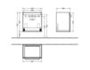 Scheme Wash basin cupboard UP2U Villeroy & Boch Bathroom and Wellness B838 00 XX Contemporary / Modern