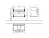 Scheme Wash basin cupboard UP2U Villeroy & Boch Bathroom and Wellness B829 00 XX Contemporary / Modern