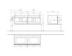 Scheme Wash basin cupboard VENTICELLO Villeroy & Boch Bathroom and Wellness A949 02 Contemporary / Modern