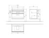 Scheme Wash basin cupboard VENTICELLO Villeroy & Boch Bathroom and Wellness A940 02 Contemporary / Modern
