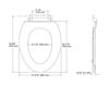 Scheme Toilet seat Avantis Quiet-Close Kohler 2015 K-4761-CP-LAW Contemporary / Modern