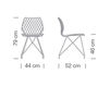 Scheme Chair Metalmobil Uni 2013 553 CR+BROWN Contemporary / Modern