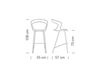 Scheme Bar stool IBIS Metalmobil Light_Collection_2015 302 CR+BROWN Contemporary / Modern