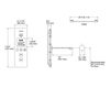 Scheme Control panel for electronic mixer DTV Prompt Kohler 2015 K-558-7 K-559-CP Contemporary / Modern