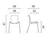 Scheme Chair Stereo Emmegi School & Library 72*21004 1 Contemporary / Modern