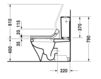 Scheme Floor mounted toilet Duravit 2015 215659 00 00 Contemporary / Modern