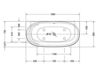 Scheme Bath tub Duravit 2015 700364 00 0 00 0000 Contemporary / Modern