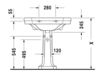 Scheme Wash basin pedestal Duravit 2015 085790 00 00 Contemporary / Modern