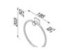 Scheme Towel holder Geesa 2015 916804-02 Contemporary / Modern