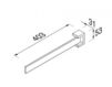 Scheme Towel holder Geesa 2015 913519-02- Contemporary / Modern