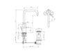 Scheme Wash basin mixer Jado IQ H2018AA Minimalism / High-Tech