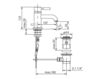 Scheme Wash basin mixer Jado New Haven L4051AA Contemporary / Modern