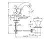 Scheme Wash basin mixer Jado Retro H2366AA Classical / Historical 
