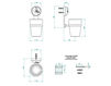 Scheme Glass for tooth brushes THG POMME CRISTAL CLAIR SATINÉ A42.536 Contemporary / Modern