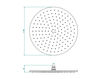 Scheme Ceiling mounted shower head THG Sélection G00.284EP Minimalism / High-Tech