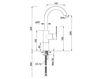 Scheme Wash basin mixer Ponsi Rubinetterie Toscane ECOSOLE / ECOLUNA BT ECS C LA05 Contemporary / Modern