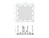 Scheme Ceiling mounted shower head THG Versailles G14.489 Minimalism / High-Tech